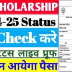 UP Scholarship New Registration Status 2024-25